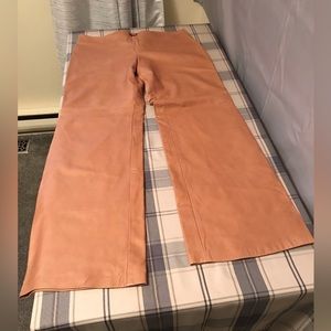 Danier leather pants, size 12, “Luggage” colour. EUC!